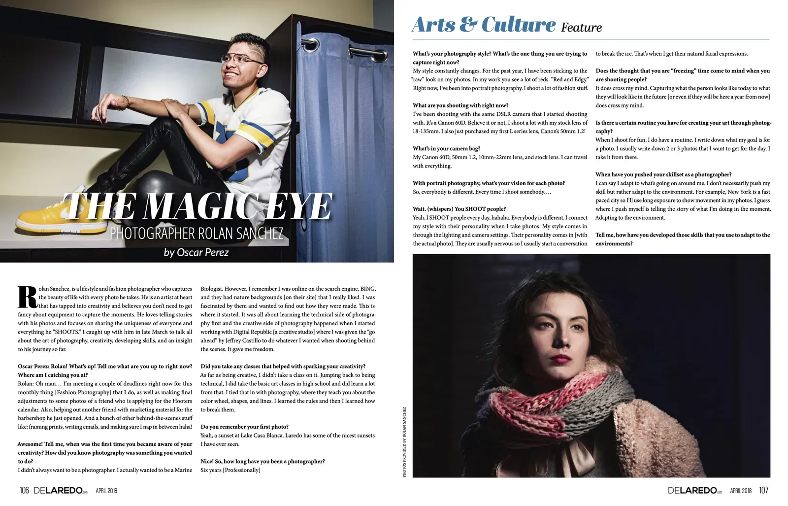 Interviewed Rolan Sanch for DeLaredo