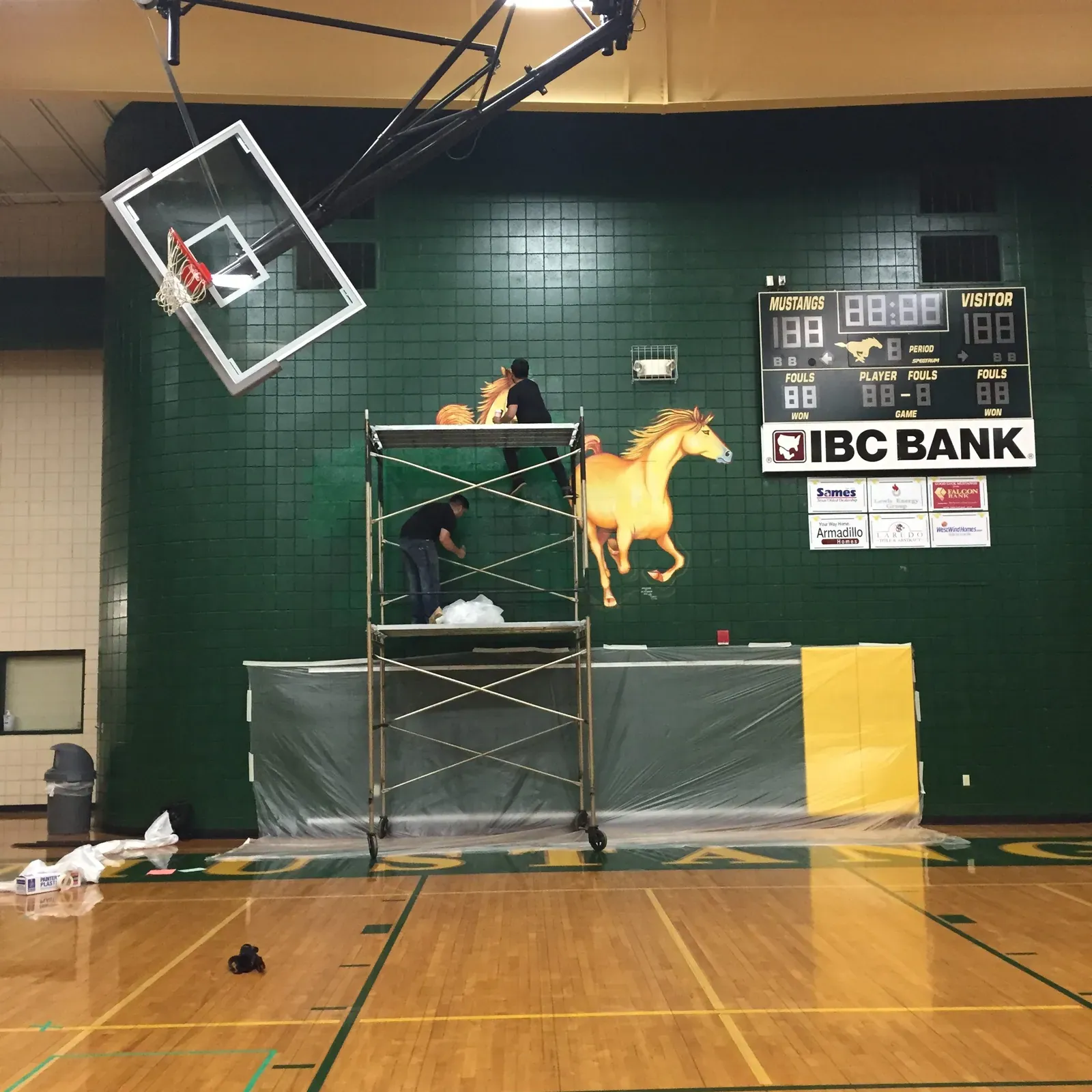 Nixon Mustang mural w/ Sketch83