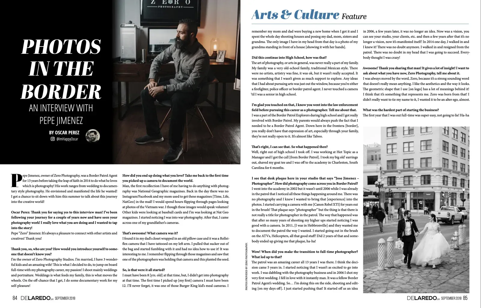 Interviewed photographer Pepe Jimenez