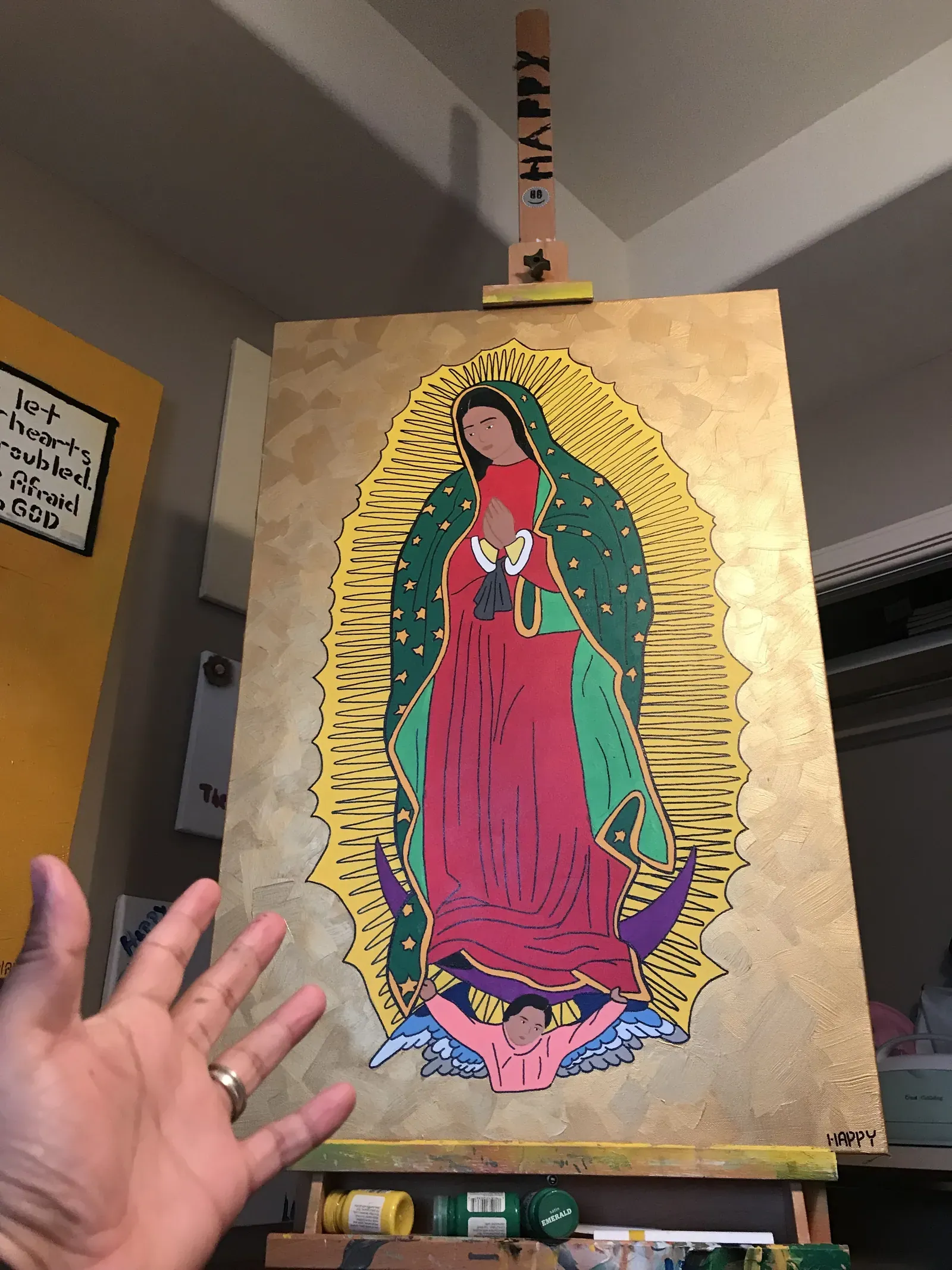 Virgen Mary painting