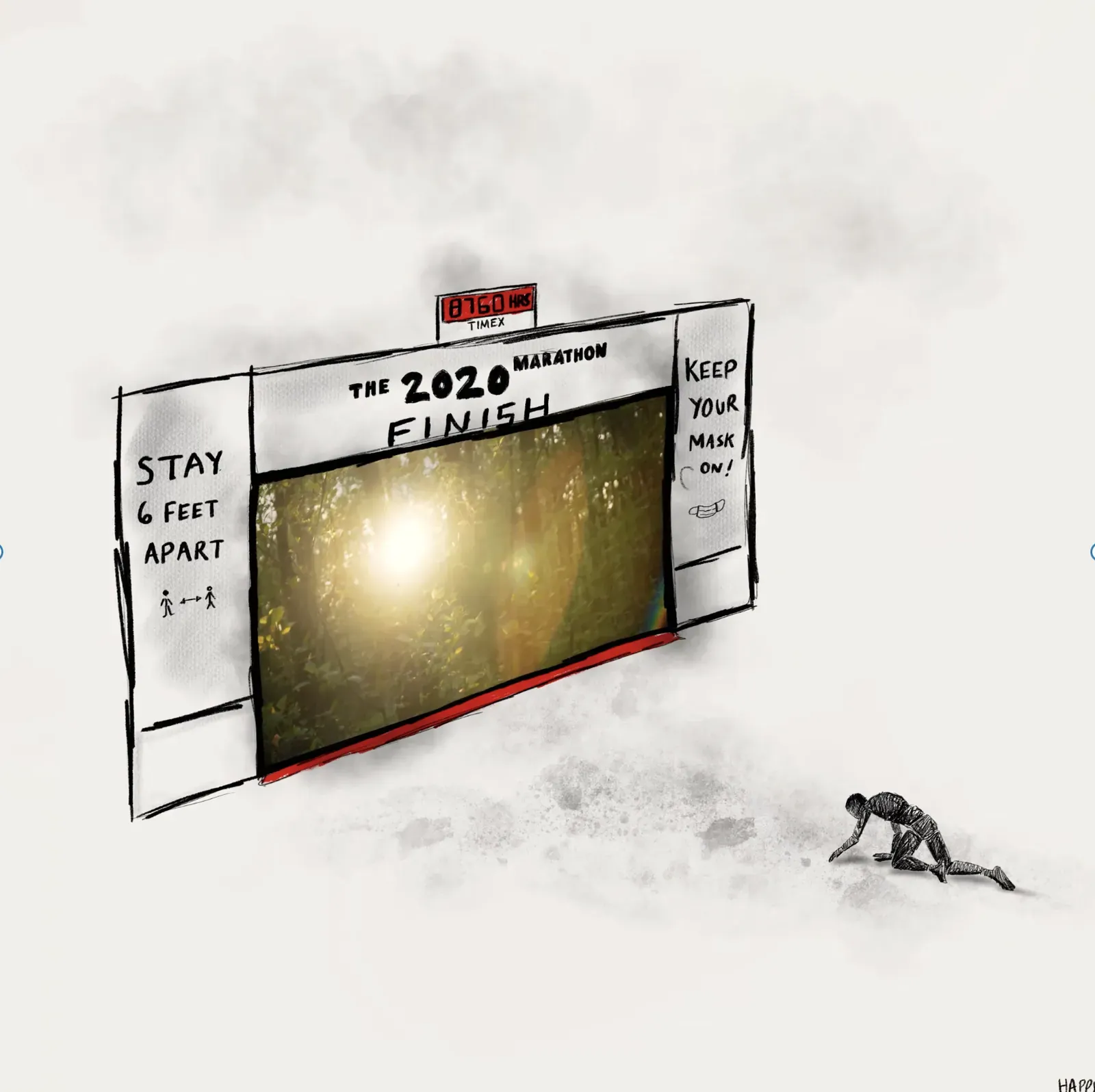 The 2020 Marathon finish line video