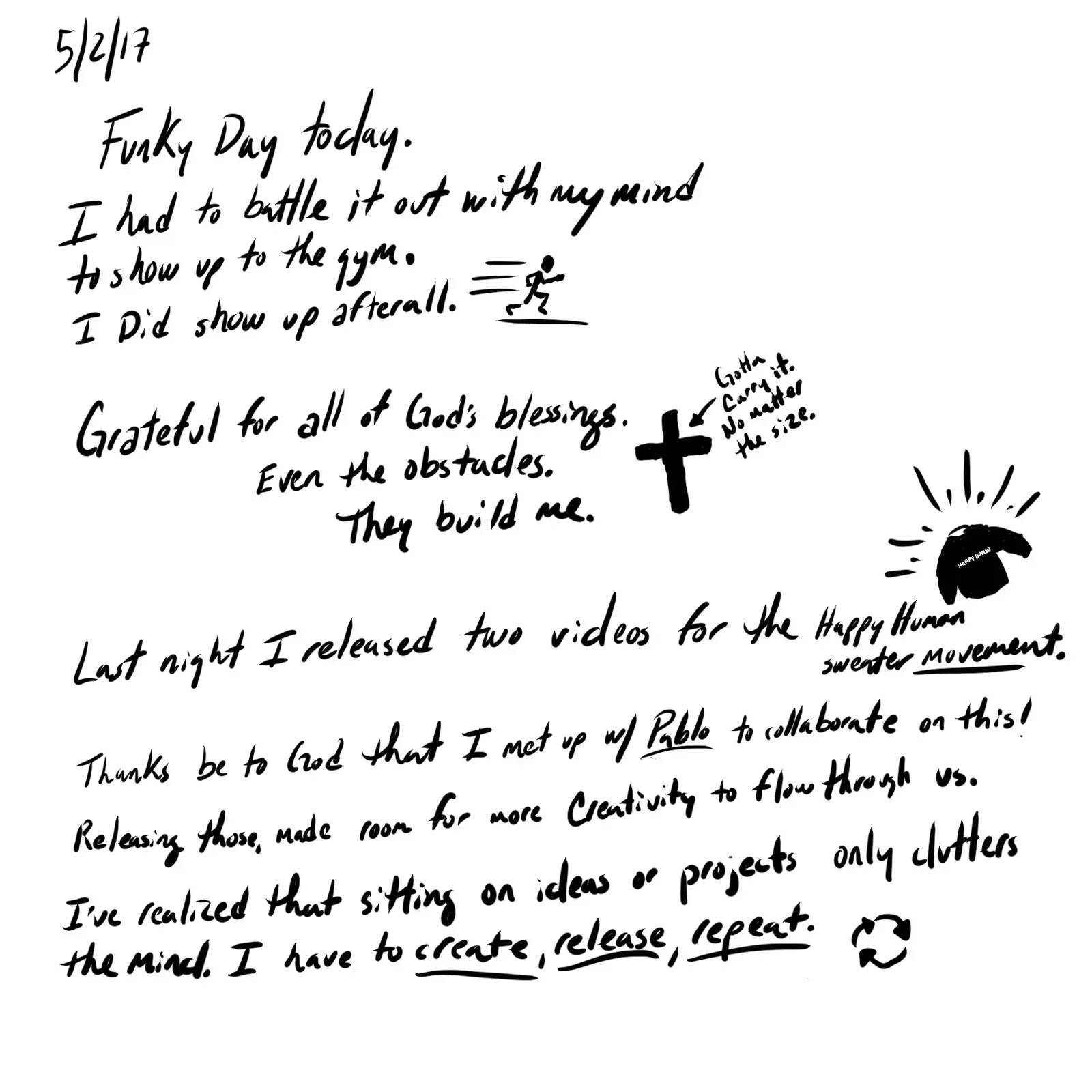 written reflections as art? maybe.