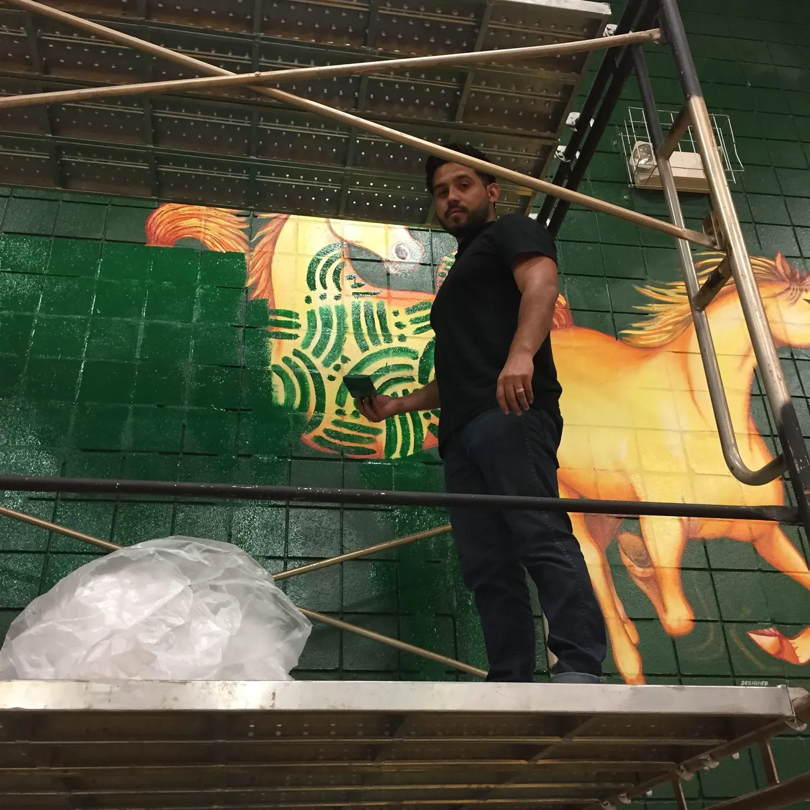 Nixon Mustang mural w/ Sketch83