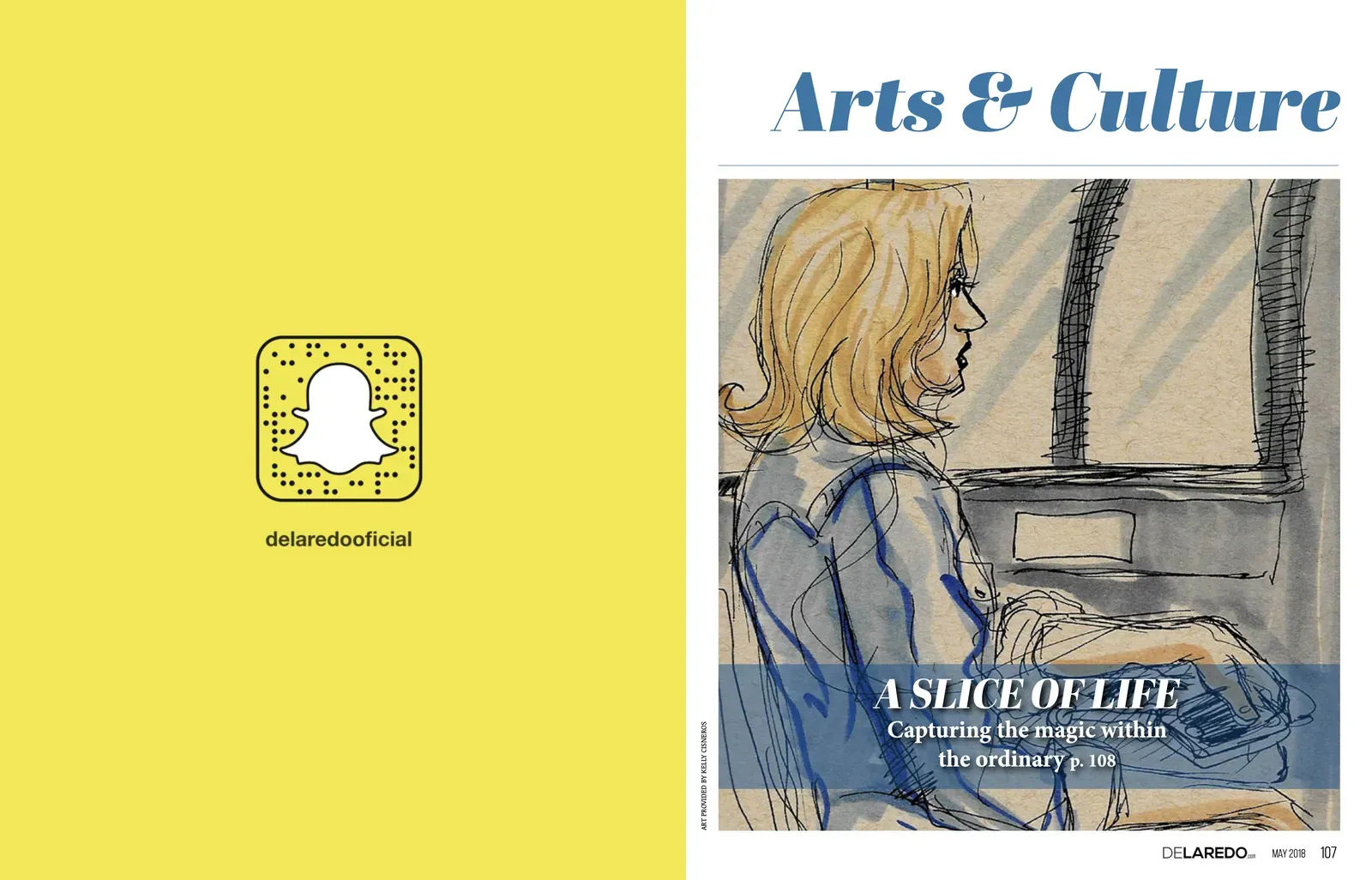 Interviewed artist Kelly Cisneros