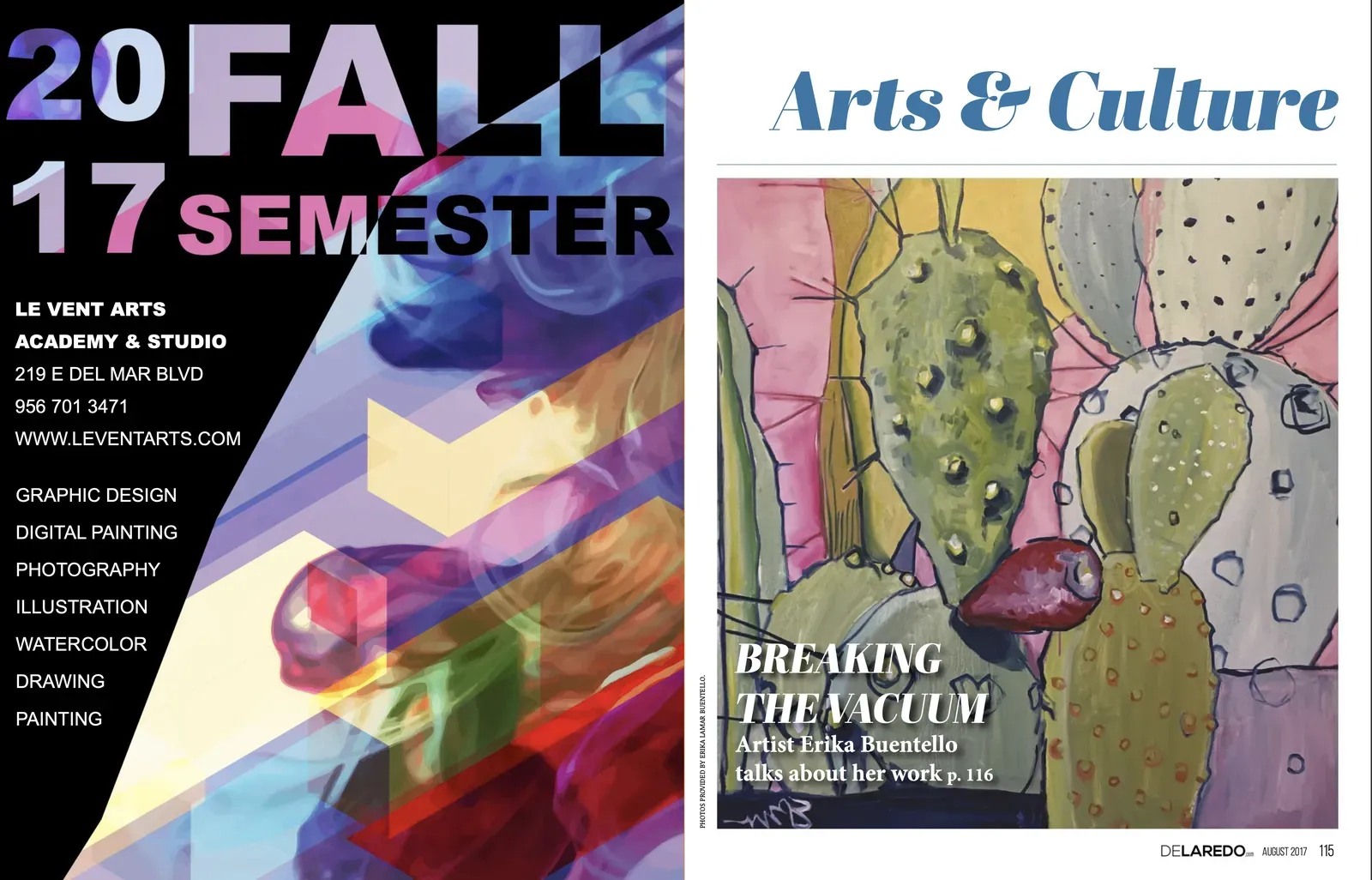 Interviewed artist Erika Buentello
