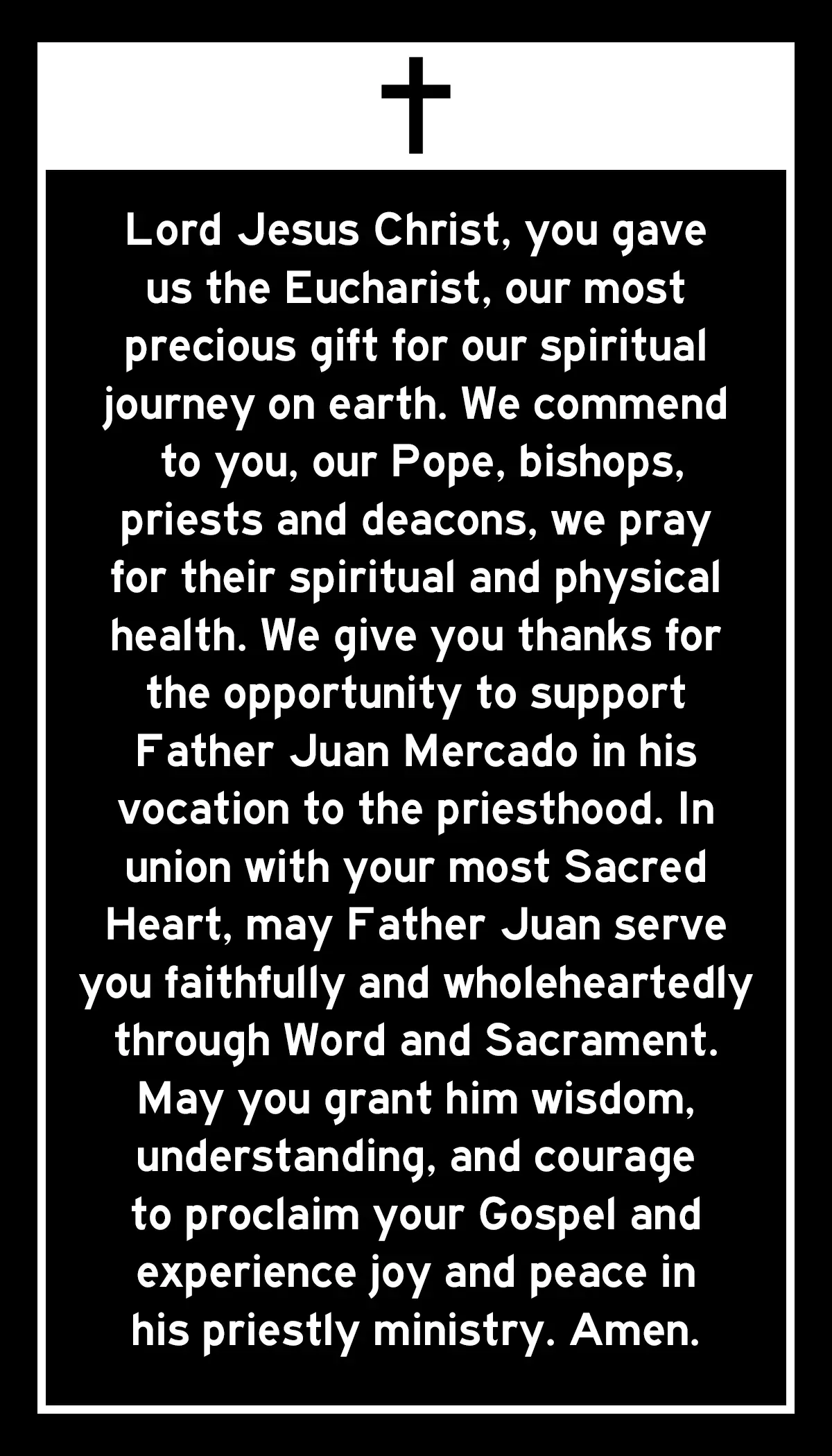 Fr. Juan’s ordination