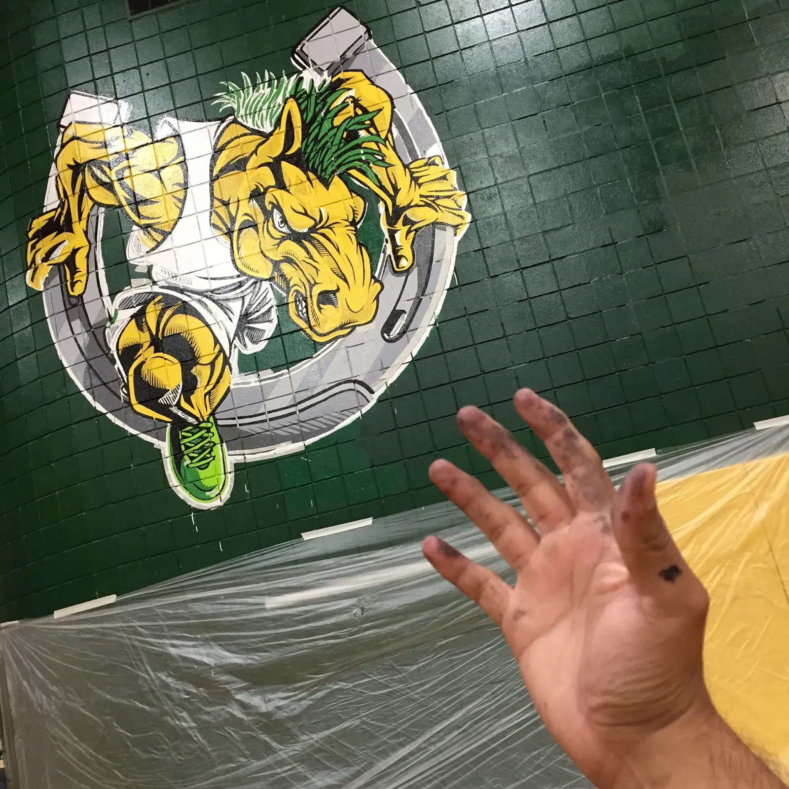 Nixon Mustang mural w/ Sketch83