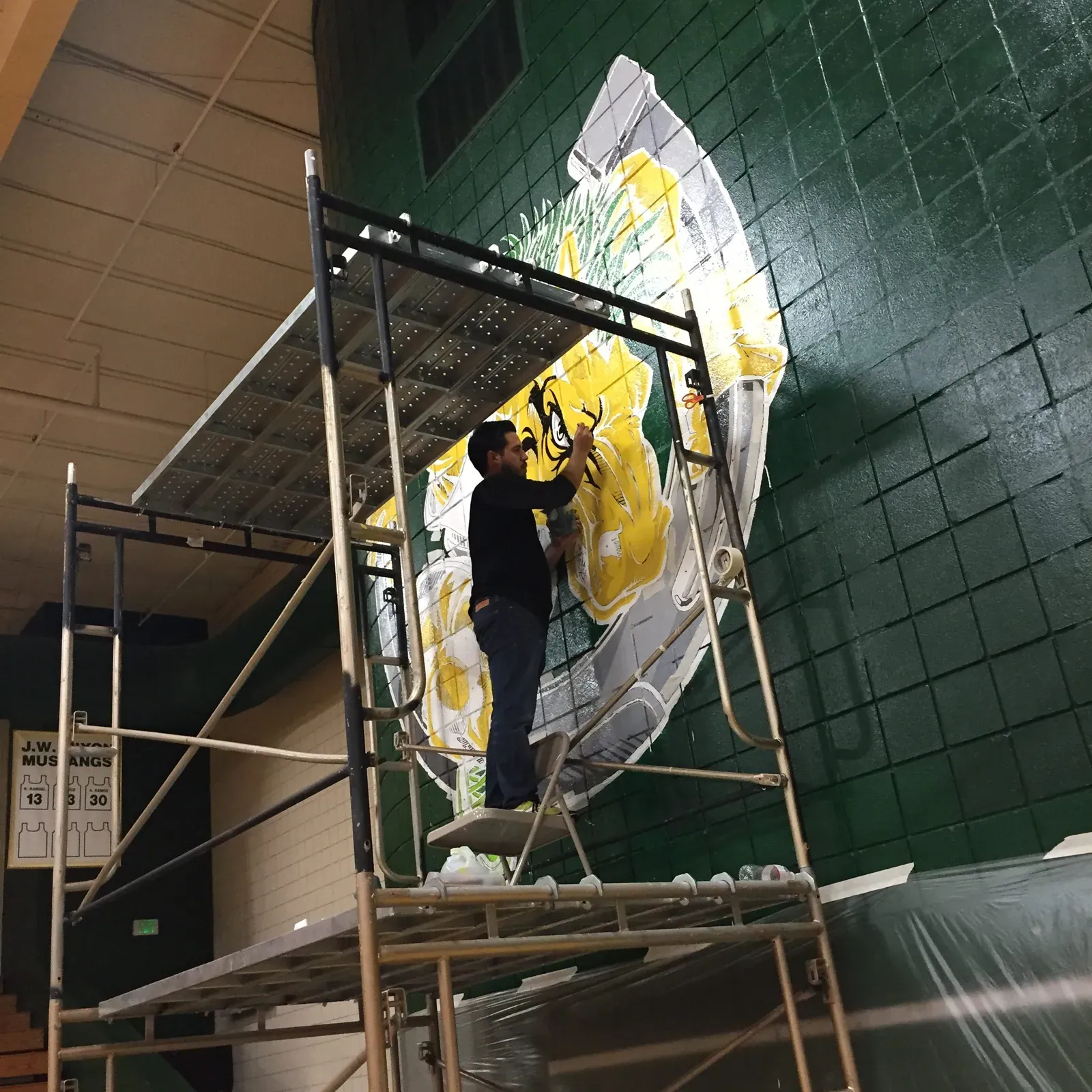 Nixon Mustang mural w/ Sketch83