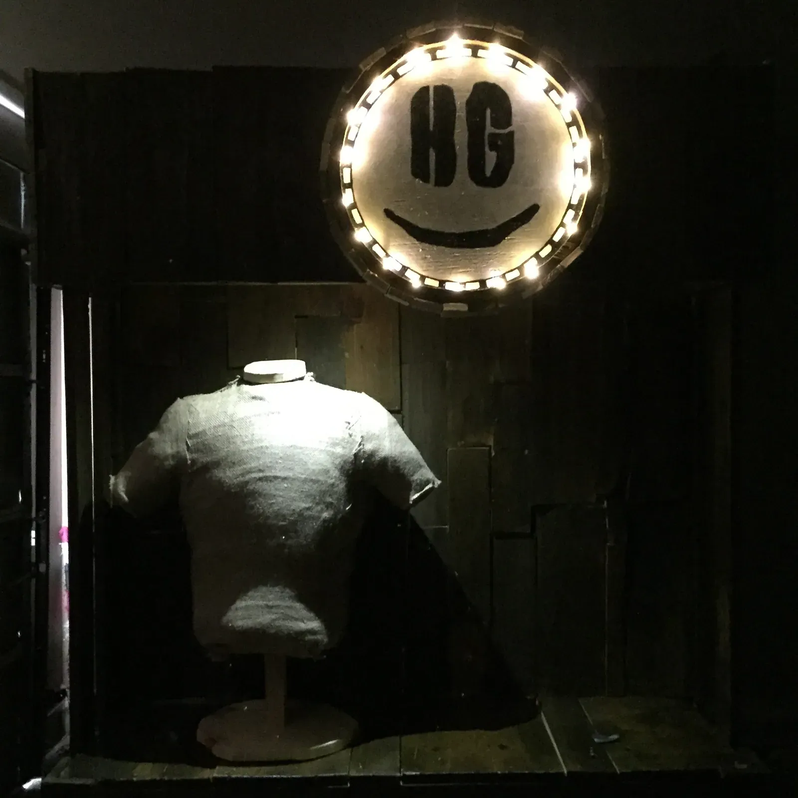 building the happy guy display