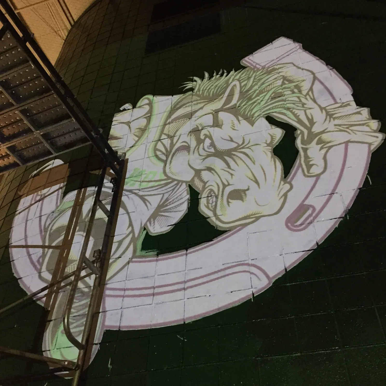 Nixon Mustang mural w/ Sketch83