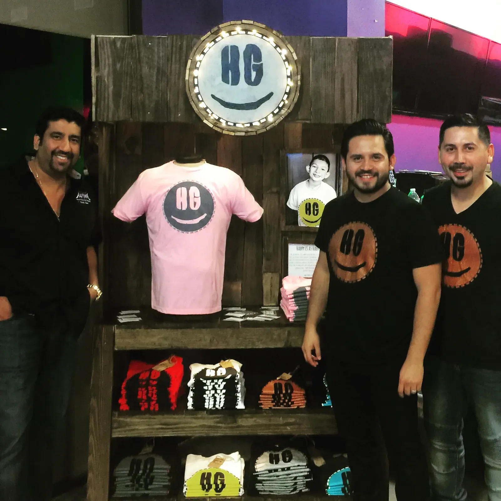building the happy guy display